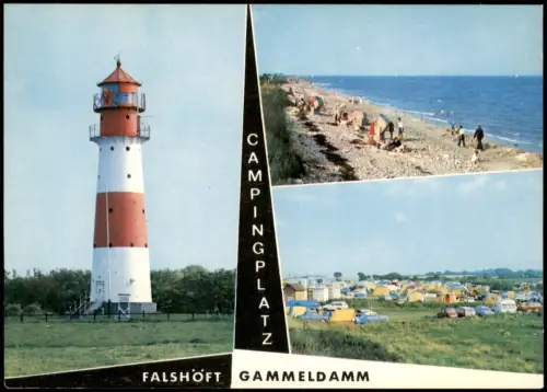 Pommerby-Amt Geltinger Bucht Falshöft 3 Bild Camping Leuchtturm 1971