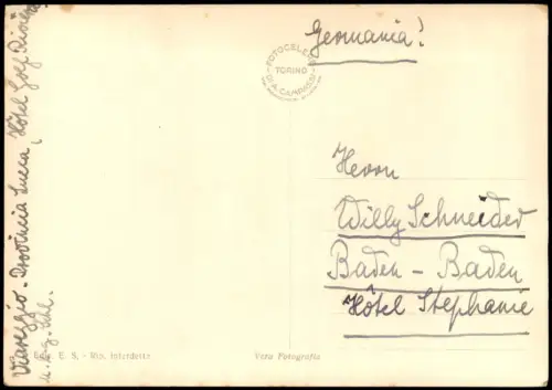 Cartolina Viareggio Veduta Panoramica e Alpi Apuane 1930