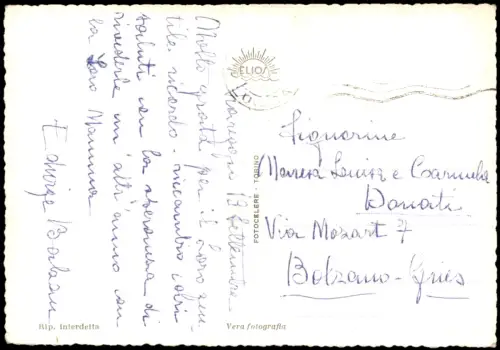 Cartolina Viareggio Luftbild 1961