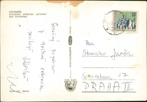 .Tschechien KRKONOŠE Rekreační středisko Jitřenka pod Rýchorami 1964