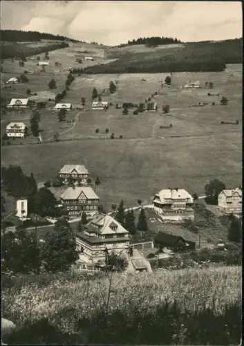 Postcard Groß Aupa-Petzer Velká Úpa Pec pod Sněžkou Stadtpartie 1968