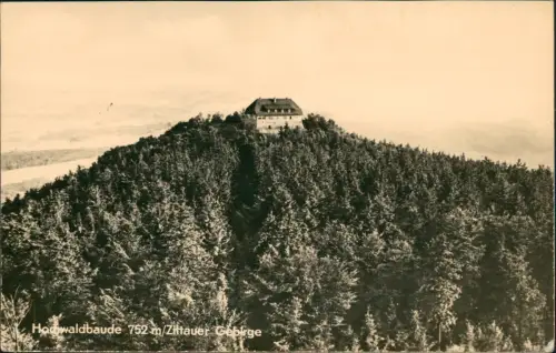 Ansichtskarte Oybin Hochwaldbaude - Fotokarte 1954