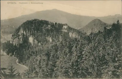 Ansichtskarte Oybin Hochwald v. Ameisenberg. 1906