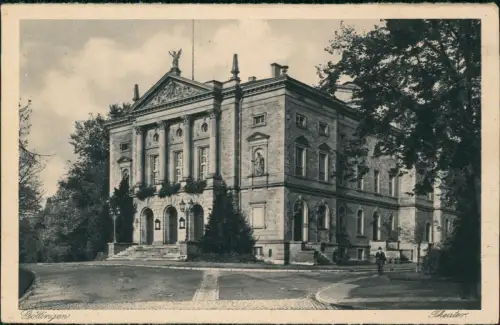Ansichtskarte Göttingen Theater 1928