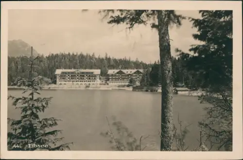 Ansichtskarte Garmisch-Partenkirchen Eibsee Hotel - Fotokarte 1930
