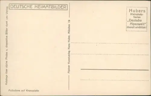 Ansichtskarte Berchtesgaden Stadt mit Watzmann - Stimmungsbild 1930