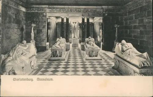 Ansichtskarte Charlottenburg-Berlin Mausoleum 1913  Rollstempel