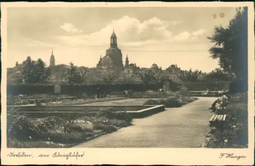 Ansichtskarte Dresden Königsufer 1932