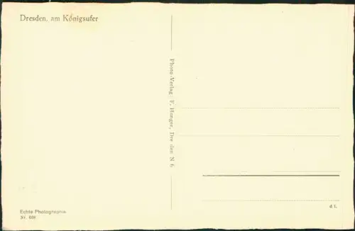 Ansichtskarte Dresden Königsufer 1932