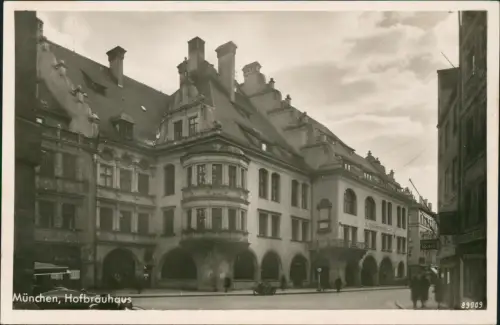 Ansichtskarte München Partie am Hofbräuhaus Fotokarte 1930