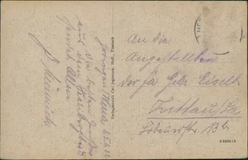 Ansichtskarte Eisenach Die Kemenate d. heil. Elisabeth 1922