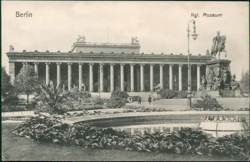 Ansichtskarte Berlin Kgl. Museum Denkmal 1913