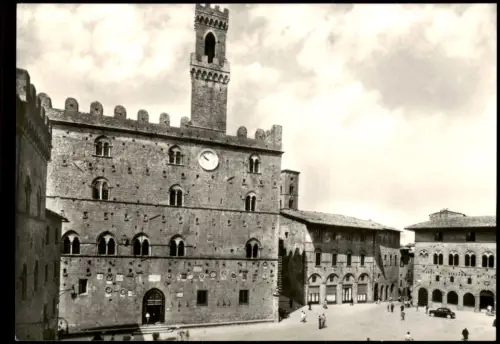 Cartolina Volterra Priorenplatz - Fotokarte Toscana 1961