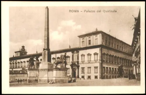 Cartolina Rom Roma Palazzo del Quirinale 1928