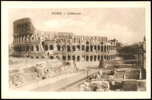 Cartolina Rom Roma Kolosseum Colosseo Amphitheatrum Flavium 1928