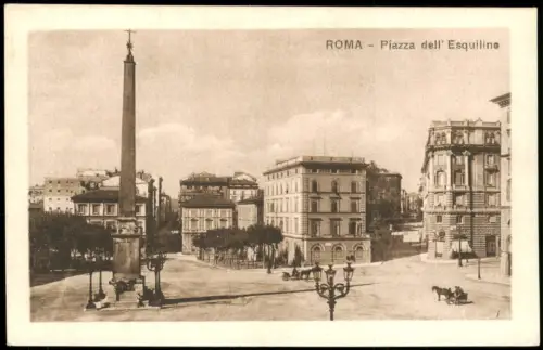 Cartolina Rom Roma Piazza dell' Esquiline 1928