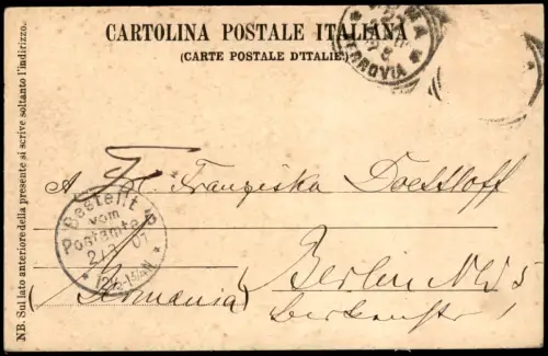 Cartolina Rom Roma Totale vom Petersdom 1901
