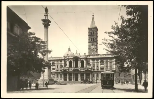 Cartolina Rom Roma Facciata della Basilica di S. Maria Maggiore. 1930