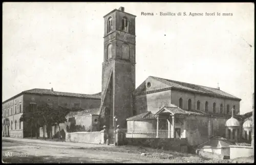 Cartolina Rom Roma Basilica di S. Agnese fuori le mura 1915