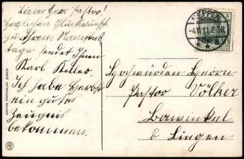 Cartolina Rom Roma Castello e Ponte Sant'Angelo 1911