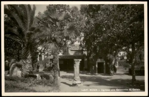Cartolina Rom Roma Ingresso alle Catacombe S. Calisto 1934