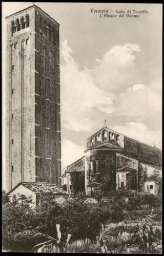Cartolina Venedig Venezia Isola di TorcelloL'Abside del Duomo 1918