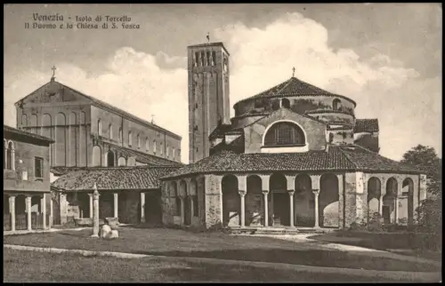 Venedig Venezia Isola di Torcello Il Duomo e la Chiesa di S. Fosca 1919
