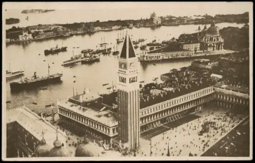 Cartolina Venedig Venezia Luftbild areal view 1929