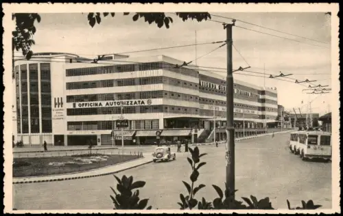 Cartolina Venedig Venezia Piazzale Roma Autorimessa - O-Bus Venice 1939