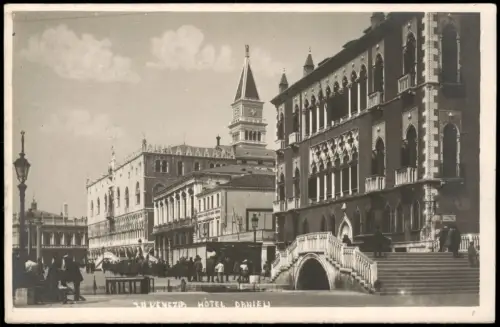 Cartolina Venedig Venezia Venice HOTEL DANIELI - Fotokarte 1930
