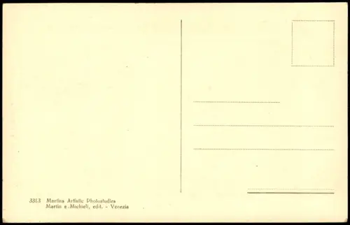 Cartolina Venedig Venezia S. Marco e Piazzetta - Durchblick 1922 Venice