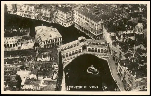 Cartolina Venedig Venezia Luftbild a Volo 1929  Venice