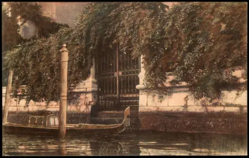 Cartolina Venedig Venezia Venice Glardino del Palazzo Balbl 1912