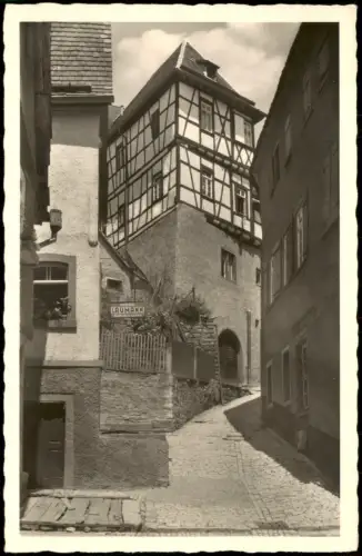 Ansichtskarte Bad Wimpfen Marktgasse Haus Schuhmacher Laumann 1950