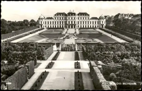 Ansichtskarte Wien Schloss Belvedere - Fotokarte 1962
