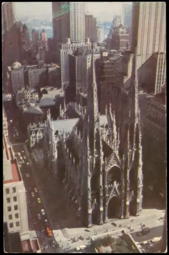 Postcard Manhattan-New York City 5th Avenue Fifth Avenue 1954