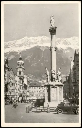 Ansichtskarte Innsbruck Maria Theresienstraße Auto 1940