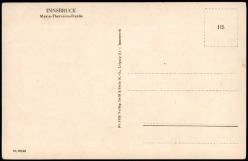 Ansichtskarte Innsbruck Maria Theresienstraße Auto 1940