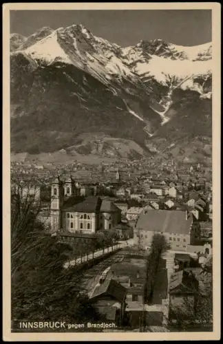 Ansichtskarte Innsbruck gegen Brandjoch. 1940