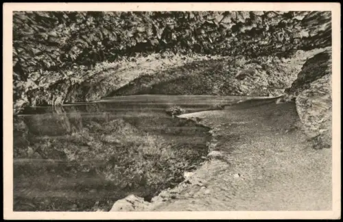 Kelbra (Kyffhäuser) Barbarossahöhle im Kyffhäuser Grottensee 1956