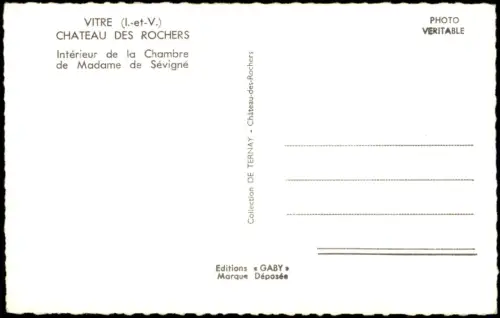 CPA Vitré Chateau des Rochers - Chambre Madame de Sevigne 1961