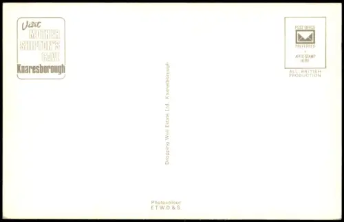 Postcard Knaresborough The Weir and Castle 1968