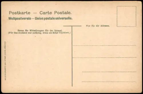 Ansichtskarte München Jsarquai mit Lucaskirche 1908