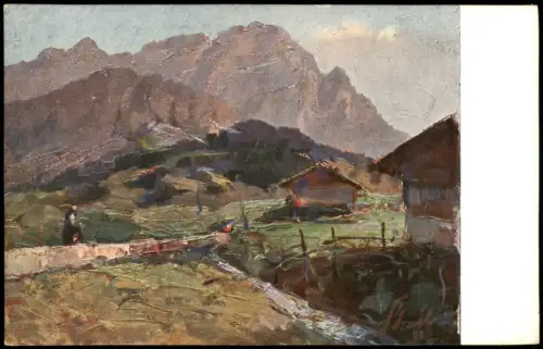 Der Monte CristalloE. POLESELLO: The Crystal Künstlerkarte 1917