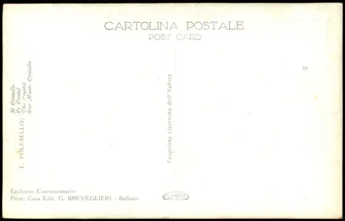 Der Monte CristalloE. POLESELLO: The Crystal Künstlerkarte 1917