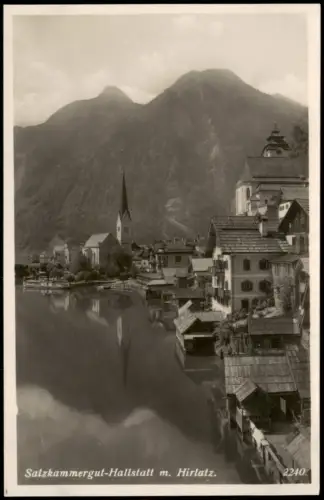 Ansichtskarte Hallstatt m. Hirlatz. - Fotokarte 1937