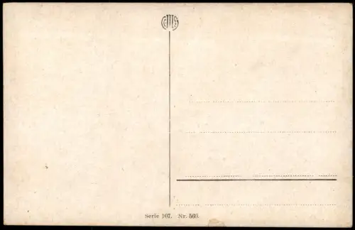 Ansichtskarte  Stimmungsbild: Frühling Baumblüte Garten 1914
