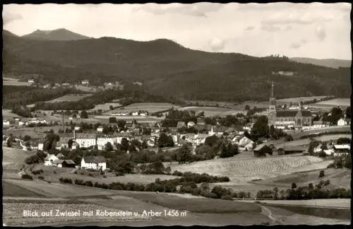 Ansichtskarte Zwiesel mit Rabenstein Fotokarte 1962