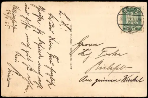 Ansichtskarte Soest Blick nach Osten 1925