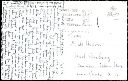 Ansichtskarte Bad Iburg Schloss und Benediktinerabtei Iburg 1959